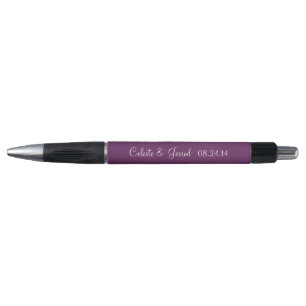 Palatinate Paars Personalized Weddenschappen Favor Pen