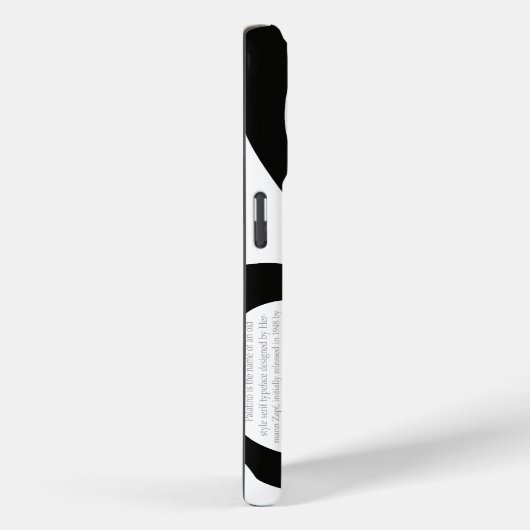 Palatino Typography Demo Case-Mate iPhone Case (Achterkant / Rechts)