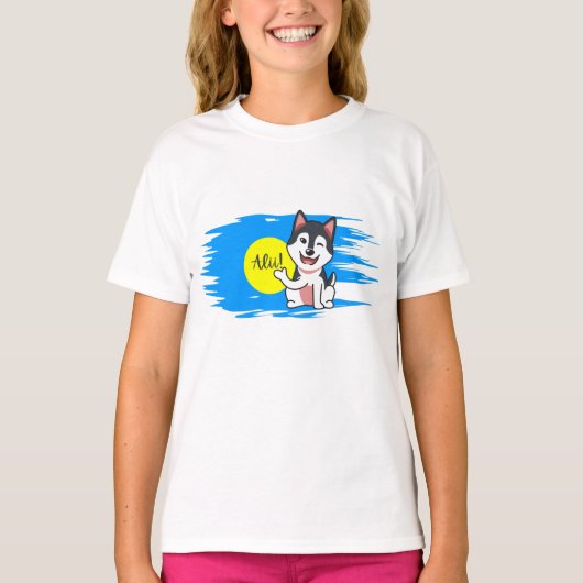Palau Alii! hallo (NL!) Kinder T-shirt (Voorkant)