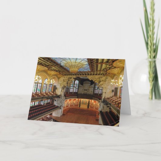 Palau DE La Musica Catalana Kaart (Voorkant)