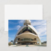 Palau de les Arts Reina Sofia, Valencia Kaart (Voorkant / Achterkant)