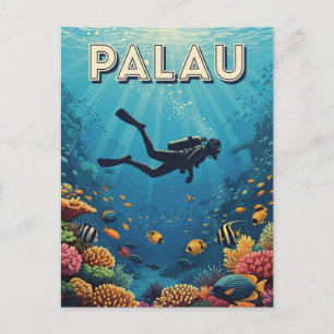 Palau Duiken Reis Briefkaart