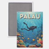 Palau Duiken Reis Magneet (Voorkant / Achterkant)
