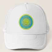 Palau Erfgoed Embleem Trucker Pet (Voorkant)