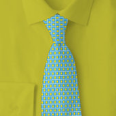 Palau Flag Brick Pattern Stropdas