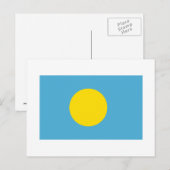 Palau Flag Briefkaart (Voorkant / Achterkant)