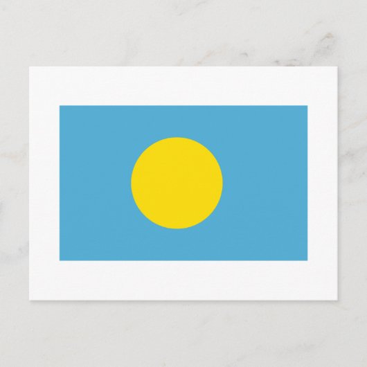 Palau Flag Briefkaart (Voorkant)