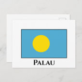 Palau Flag Briefkaart (Voorkant / Achterkant)