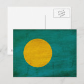 Palau Flag Briefkaart (Voorkant / Achterkant)