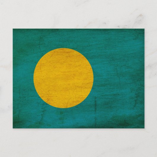 Palau Flag Briefkaart (Voorkant)
