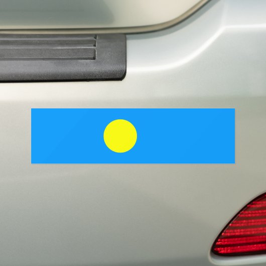 Palau Flag Bumpersticker (Op auto)