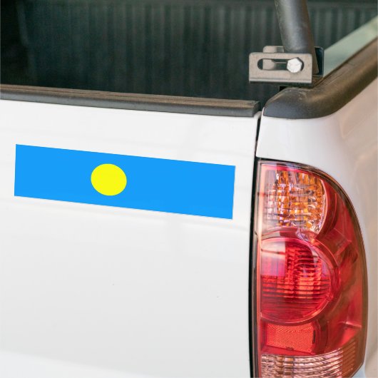 Palau Flag Bumpersticker (Op Truck)