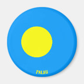 Palau Flag Charming Patriotic Magneet (Voorkant)