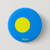 Palau Flag Charming Patriotic Ronde Button 5,7 Cm (Voorkant)