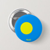 Palau Flag Charming Patriotic Ronde Button 5,7 Cm (Voorkant /achterkant)