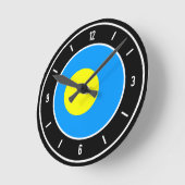 Palau Flag Elegant Ronde Klok (Hoek)