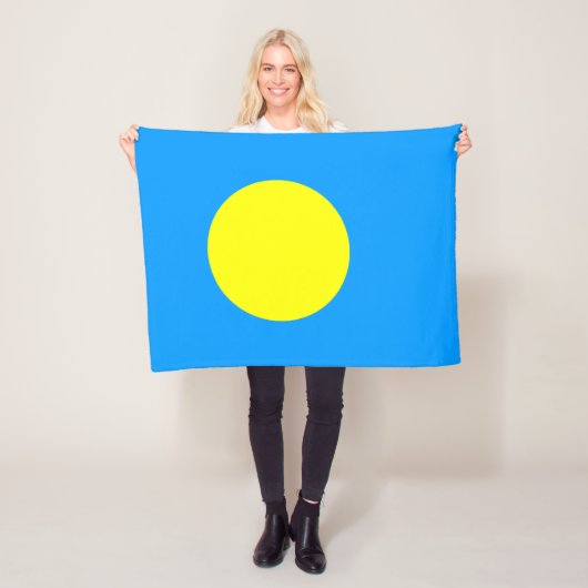 Palau Flag Fleece Deken (In situ)
