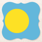 Palau Flag Kartonnen Onderzetters (Voorkant)