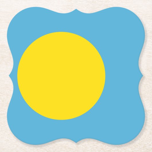 Palau Flag Kartonnen Onderzetters (Voorkant)