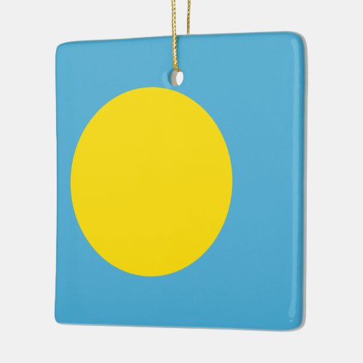 Palau Flag Keramisch Ornament (Links)