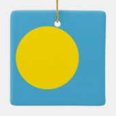 Palau Flag Keramisch Ornament (Achterkant)