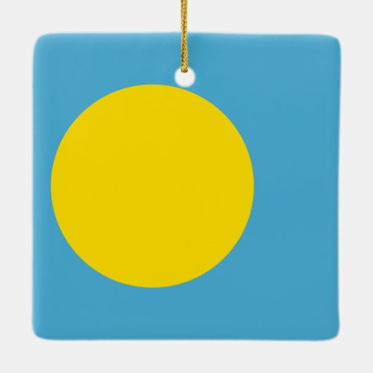 Palau Flag Keramisch Ornament (Achterkant)