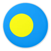 Palau Flag Keramische Knop (Voorkant)