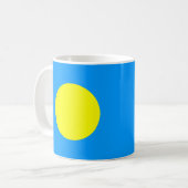 Palau Flag Keramische Koffie Mok (Voorkant links)