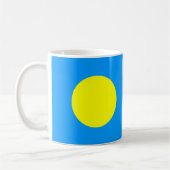 Palau Flag Keramische Koffie Mok (Links)