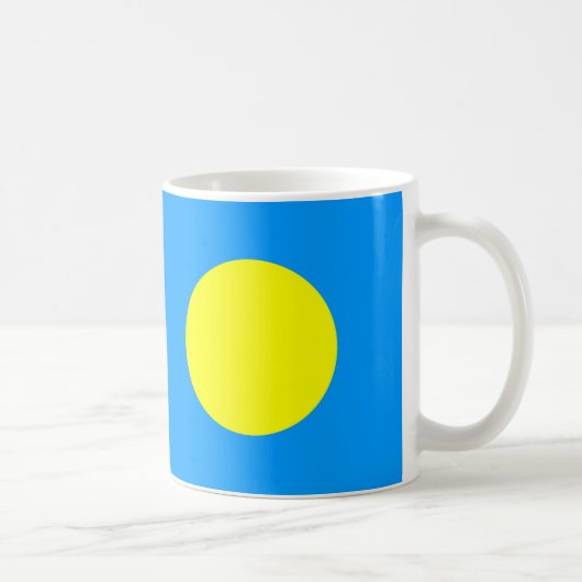 Palau Flag Keramische Koffie Mok (Rechts)