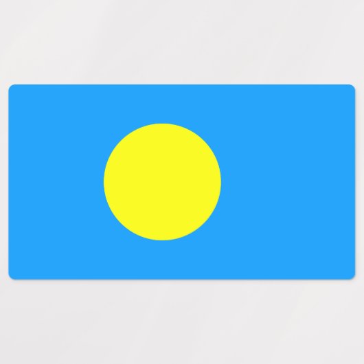 Palau Flag Labels (Design 2)