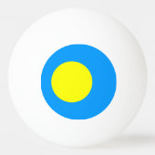 Palau Flag Pingpongbal (Achterkant)