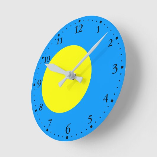 Palau Flag Ronde Klok (Hoek)