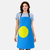 Palau Flag Schort (Gedragen)