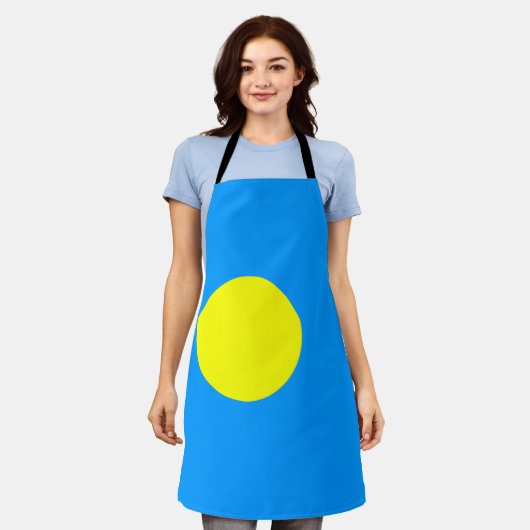 Palau Flag Schort (Gedragen)