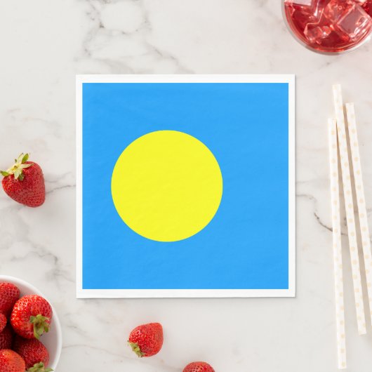 Palau Flag Servet (Insitu)