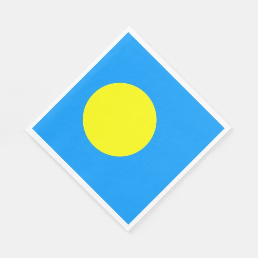 Palau Flag Servet (Hoek)