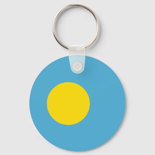 Palau Flag Sleutelhanger (Voorkant)