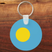 Palau Flag Sleutelhanger (Voorkant)