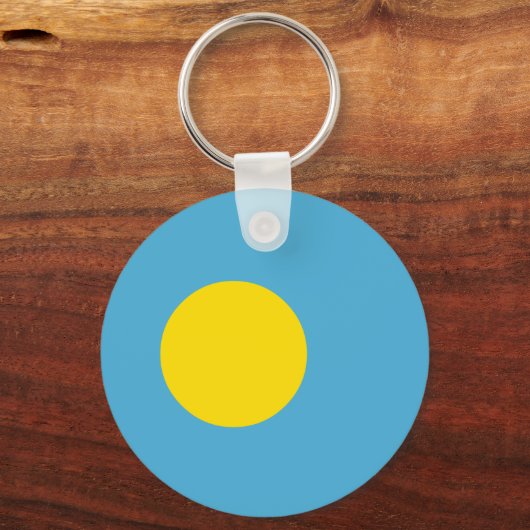 Palau Flag Sleutelhanger (Voorkant)