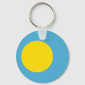Palau Flag Sleutelhanger (Voorkant)
