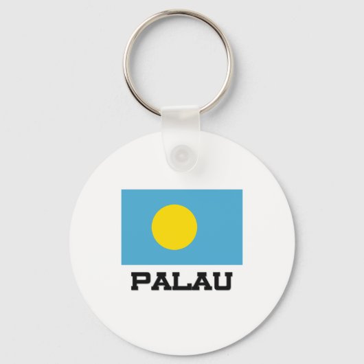 Palau Flag Sleutelhanger (Voorkant)