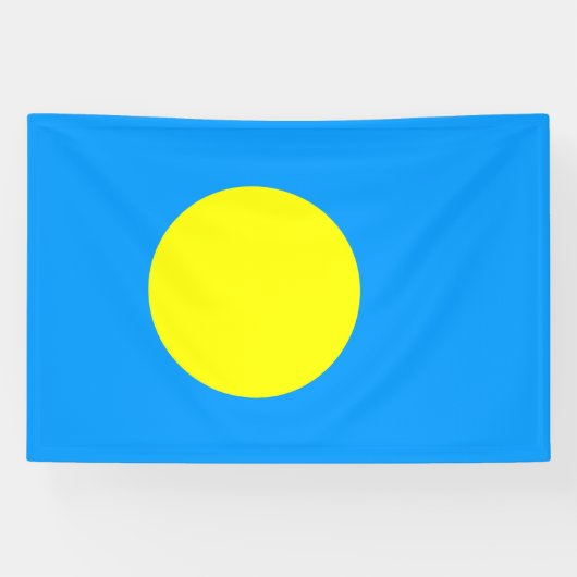 Palau Flag Spandoek (Horizontaal)