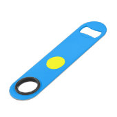 Palau Flag Speed Flessenopener (Voorkant Gekanteld)