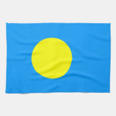 Palau Flag Theedoek (Horizontaal)