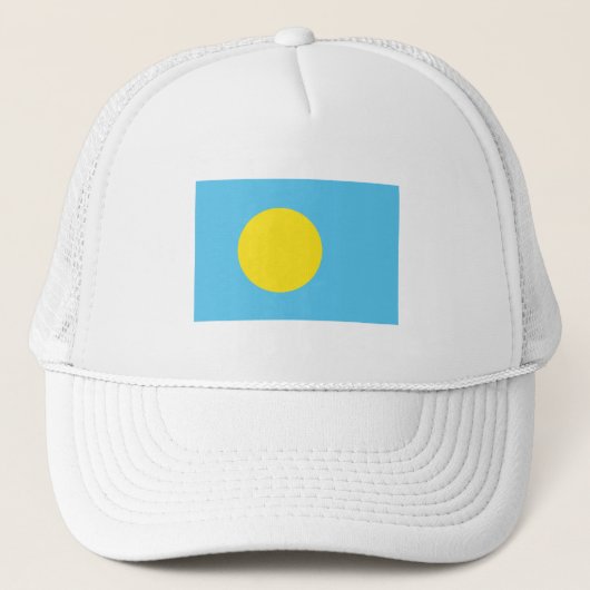Palau Flag Trucker Pet (Voorkant)