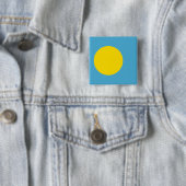 Palau Flag Vierkante Button 5,1 Cm (In situ)