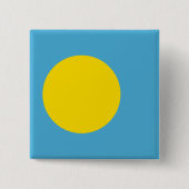 Palau Flag Vierkante Button 5,1 Cm (Voorkant)