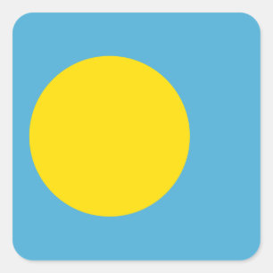 Palau Flag Vierkante Sticker