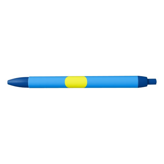Palau Flag Zwarte Inkt Pen (Voorkant)